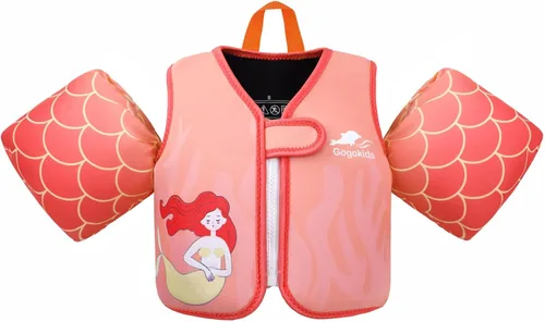 Vista 23 de Gogokids Chaleco de natación para bebé, flotadores para niños de 33-66 libras, chaqueta de natación para niños con alas de agua para niños de 2 3 4