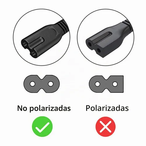 Vista 2 de Cable de alimentación de TV de 6.6 pies para TCL LG JVC Sony Samsung Toshiba Sharp, LED LCD Insignia Sharp Toshiba JVC Hisense Electronics
