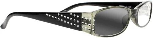Vista 2 de SightPerk Lentes de lectura fotocromáticos de transición con diamantes de imitación completos para mujer UV400