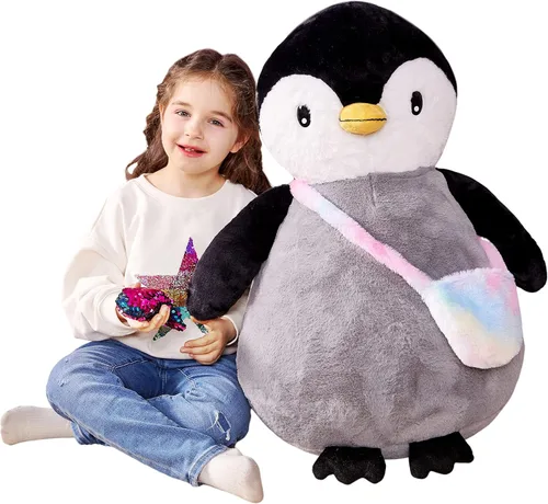 Vista 23 de IKASA Animal de Peluche de Gato Grande Juguete de Peluche, Gatito Gigante Lindo Juguetes Suaves Jumbo, Peluche Enorme de Gran Tamaño Peluche
