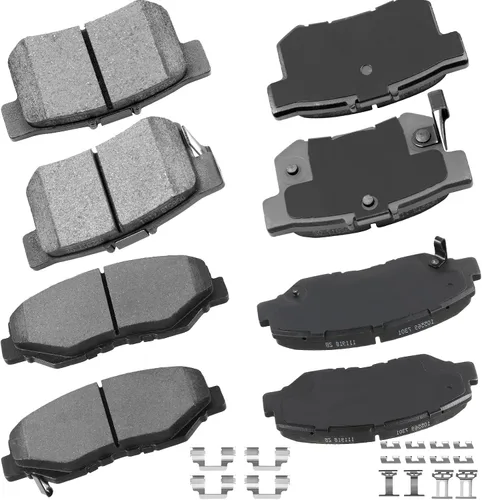 Vista 22 de cciyu - Juego de pastillas de freno de cerámica profesionales delanteras - Para Geo Prizm (1993-1997), Toyota Camry (1992-2001), Celica (1994-1997)