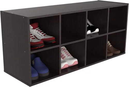 Vista 6 de ClosetMaid Organizador de almacenamiento de zapatos de 8 cubos, Espresso