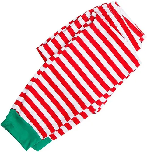Vista 4 de Conjunto de pijama de Navidad a juego para papá, mamá, bebé y niños, ropa de dormir para el hogar