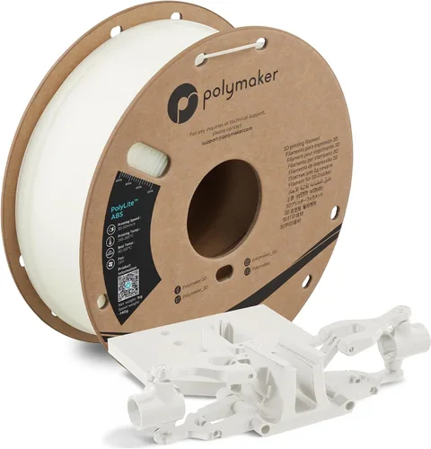 Vista 20 de Polymaker Filamento ABS Pro para impresora 3D de 0.069 pulgadas, color negro, ABS de grado de ingeniería de 2.2 lbs con alta resistencia al calor