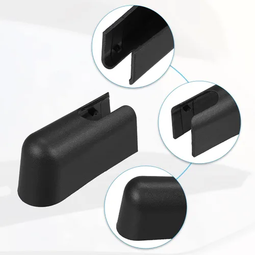 Vista 4 de ACROPIX Tapa de tuerca de brazo de limpiaparabrisas trasero para Ford Expedition - Paquete de 1 color negro