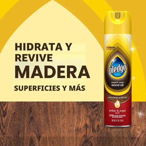 Vista 3 de Pledge Spray de aceite hidratante para muebles