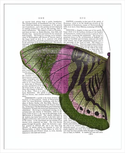 Vista 20 de Amanti Art Fab Funky - Lienzo decorativo para pared, diseño de mariposa en verde y rosa de 24 x 20 pulgadas, arte de pared de animales, decoración