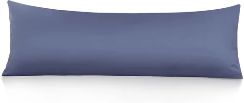 Vista 11 de Leeden - Funda de almohada de algodón para el cuerpo de 800 hilos, ultrasuave y transpirable para adultos, cierre de sobre, 21 x 54 pulgadas