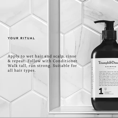 Vista 5 de TRIUMPH & DISASTER Champú, limpieza profunda: calma e hidrata el cabello y el cuero cabelludo sensibles, secos y dañados con queratina