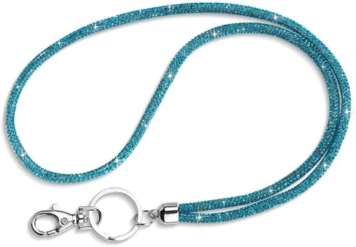 Vista 15 de Artscope Cordón para tarjetas de identificación, 34.8 pulgadas, correa de cuello de cristal brillante, cadena para mujer, collar (5 unidades)