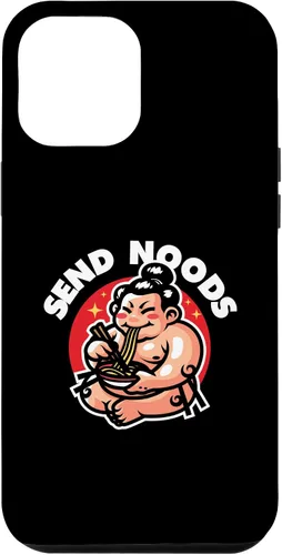Vista 25 de iPhone 16 Funny Send Noods Sumotori Eating Noodle Japan Sumo Case