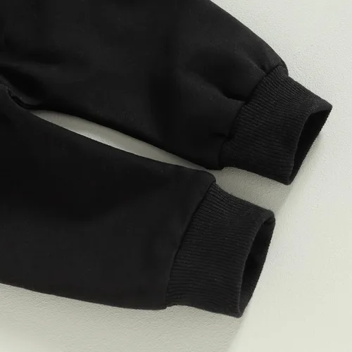Vista 6 de Conjunto de ropa deportiva de manga larga con cuello redondo y pantalones para bebé niño