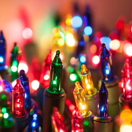 Vista 7 de FUNPENY - Luces de Navidad multicolores, paquete de 2, total 32 pies, 100 luces LED, tira de luces mini operadas con batería con 8 modos, luces