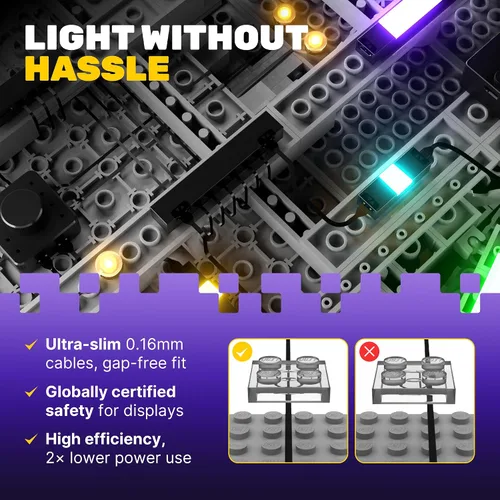 Vista 9 de Light My Bricks Kit de luces LED para LEGO Star Wars UCS AT-AT 75313 - Iluminación de pantalla personalizada para iluminar y mejorar el modelo LEGO