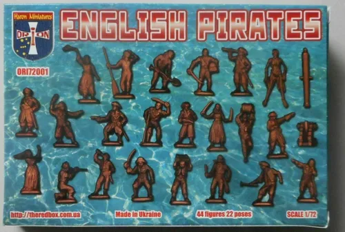 Vista 3 de Ori on 72001-1/72-18th Century English Pirates Kit de modelo de plástico