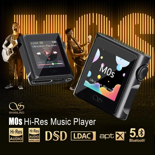 Vista 2 de SHANLING M0s Reproductor de MP3 Reproductores de música de alta fidelidad con sonido Bluetooth sin pérdidas Reproductor de audio digital portátil