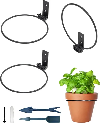 Vista 13 de Anillos plegables para macetas, 4 pulgadas, paquete de 3 Paquete de 3 de 4 pulgadas