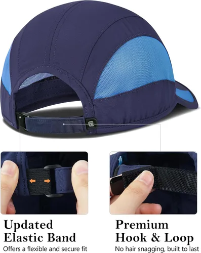 Vista 3 de GADIEMKENSD - Gorra de correr de secado rápido con enfriamiento y malla transpirable