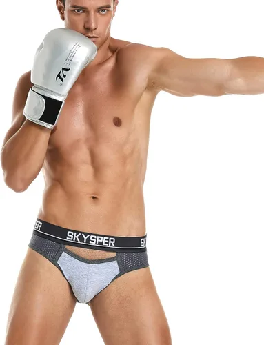 Vista 15 de SKYSPER Jock Strap Athletic Supporter para hombres Sexy Jockstrap Ropa interior masculina