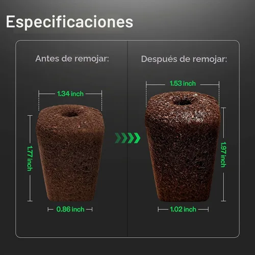 Vista 6 de VIVOSUN Enraizador de semillas, tapones de inicio de plantas, 40 cubos