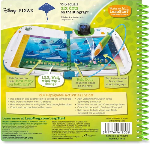 Vista 3 de LeapFrog - Libro de actividades « Disney Pixar Pals Math» para LeapStart 3D