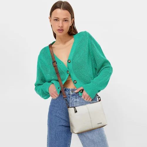 Vista 2 de Bolso cruzado para mujer, mediano y grande, de cuero vegano, bolso de mano para el hombro, bolso de mano de moda para viajes