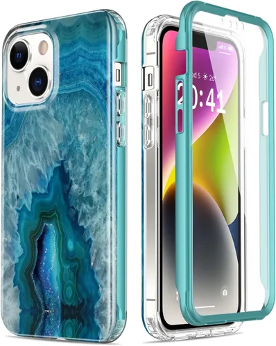Vista 39 de Esdot Funda para iPhone 14 con Protector de Pantalla Integrado, Funda Resistente de Grado Militar con Diseños de Moda para Mujeres y Niñas, Funda