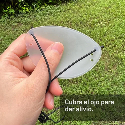Vista 7 de Protector de ojos, 2 piezas de plástico para ojos para cirugía, transpirable, después de la cirugía, protección ocular con cinta, transparente