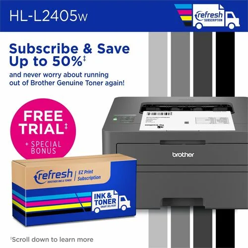 Vista 7 de Brother HL-L2405W Impresora láser monocr