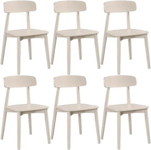 Vista 13 de YVYKFZD Sillas de comedor de madera maciza, juego de sillas de comedor de salón, sillas de cocina sin brazos con respaldo curvo, silla auxiliar