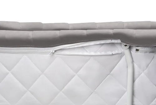 Vista 8 de Moisés oval Badger Basket Wishes, con falda completa, gris