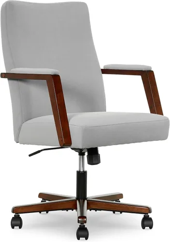 Vista 13 de Finch NEO ONE - Silla ejecutiva ergonómica giratoria de tela de terciopelo/madera, color negro (52304-BLK)