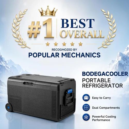 Vista 2 de BODEGACOOLER Refrigerador de Coche de 12 Voltios, Congelador Portátil con Control de Aplicación WIFI, Refrigerador de Coche de 40 Cuartos de Galón