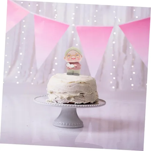 Vista 3 de Estatuilla de novia y novio, escultura de boda, pareja, aniversario, pastel, decoración de comedor para mesa, figuras de pareja de ancianos