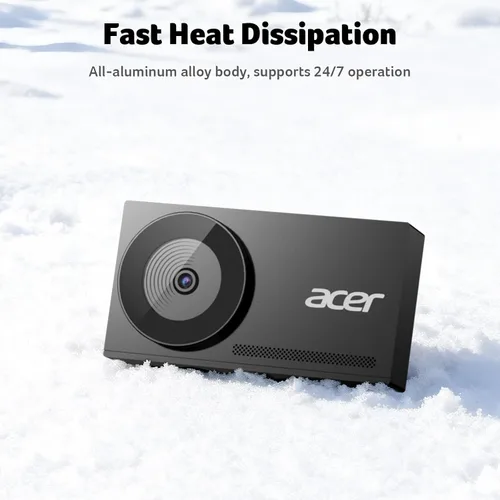 Vista 12 de Acer Cámara web 4K para PC/Mac con esculpido Unibody totalmente metálico, sensor Sony de 1/2 pulgada, PDAF, 2 micrófonos de reducción de ruido