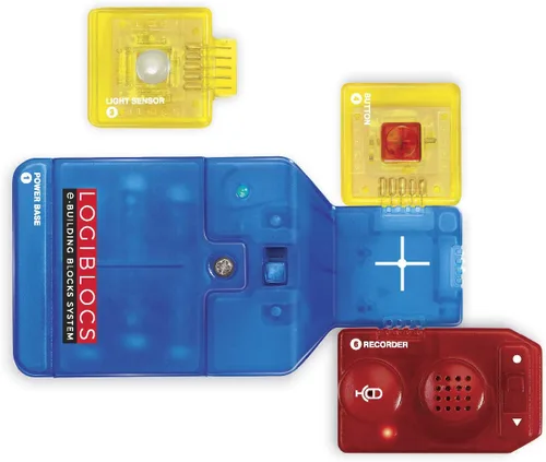 Vista 2 de 4M Logiblocs E-Building Blocks System Secret Recorder - Kit de ciencia para niños