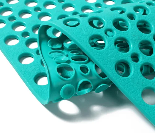 Vista 12 de Tapete antideslizante para tina, extra suave, elastómero termoplástico, para niños, lavable a máquina