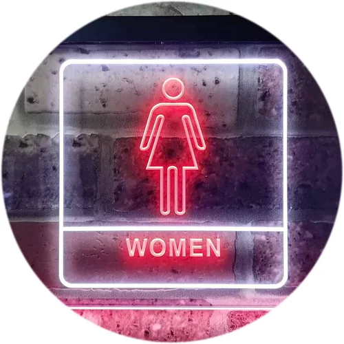 Vista 13 de ADVPRO Señal de neón LED de doble color para mujer, para inodoro, WC, 12 "x 8.5", st6s32-i1014-br
