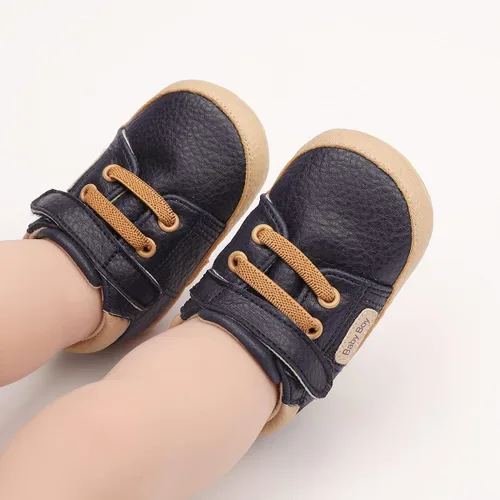 Vista 2 de BENHERO - Zapatos Oxford para bebés niños y niñas mocasines de suela suave y piel sintética tenis de suela de goma anti-deslizantes tenis para bebés
