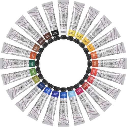 Vista 9 de Paul Rubens Set de Pintura de Acuarela 24 Colores Vibrantes 12ml / 0.4 Fl Oz Tubos, Tubos de Acuarela con Gran Valor, Pinturas de Acuarela
