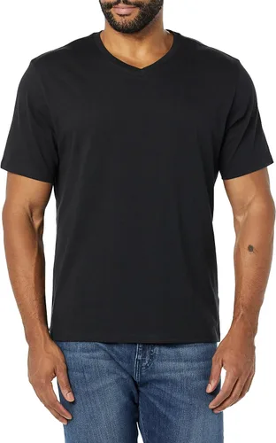 Vista 5 de Tienda Essentials Camisetas de manga corta con cuello en V para hombre, paquete de 2