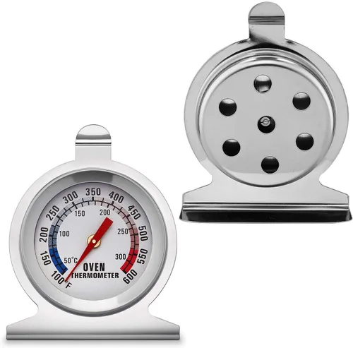 Vista 2 de Lightbeam - Termómetro de horno con esfera de 2 pulgadas con rango de temperatura de 100 °F a 600 °F, termómetro de cocina con esfera grande
