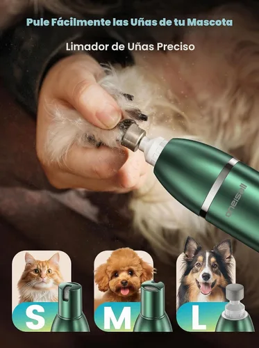 Vista 5 de oneisall Kit de aseo para perros 4 en 1 con pantalla LCD verde