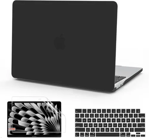Vista 18 de B BELK Funda compatible con MacBook Air de 15 pulgadas 2026 2025 2024 2023 M5 M4 M3 M2 A3448 A3241 A3114 A2941 Pantalla de retina líquida, carcasa