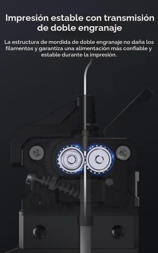 Vista 3 de Creality Ender-3 V3 KE Kit de extrusora de accionamiento directo, diseño de alimentación de doble engranaje para Ender-3 V3 SE/Ender-3 V3 KE/Ender-3