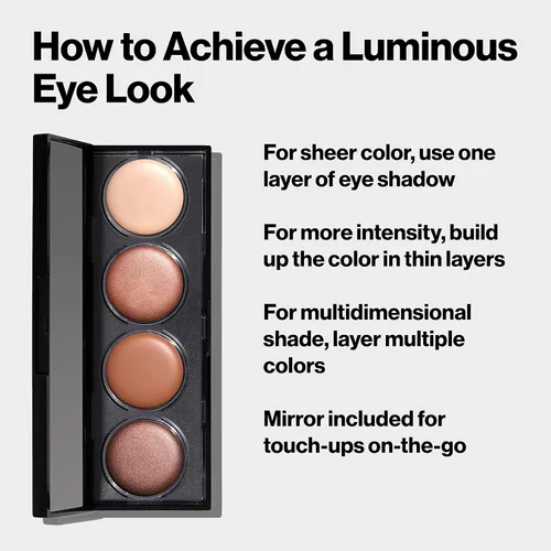 Vista 5 de Revlon - Sombras Illuminance Creme, 4 tonos, 1 juego color cobrizo Canyon Copper