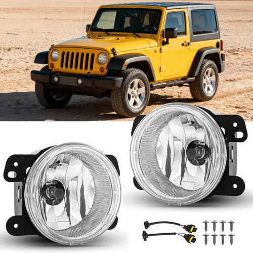 Vista 11 de Nilight Conjunto de luces antiniebla compatible con 2005 2006 2007 2008 2009 2010 Dodge Grand Caravan Challenger Charger Caliber Nitro Avenger