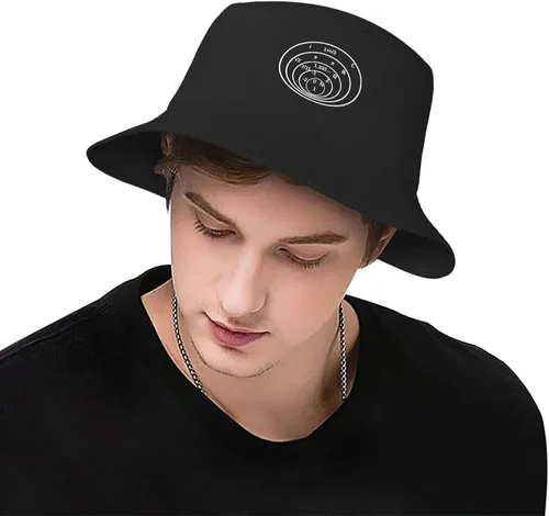 Vista 6 de Evite la negatividad Problema matemático Sombrero pescador Sombreros de pescador Sombrero de sol de moda para hombres Mujeres Gorra de playa