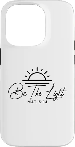 Vista 17 de Dichos cristianos y versos de la Biblia Mateo 5,14 Funda para iPhone 16