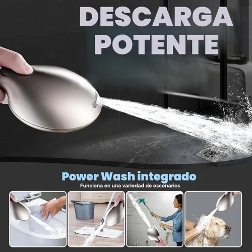 Vista 2 de Cobbe Cabezal de ducha de mano con 9 modos de pulverización, ahorro de agua